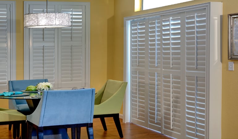 Patio Doors with Plantation Shutters in Bluff City